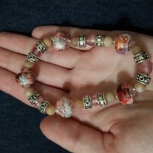 925+moonstone +European glass